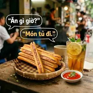 Hình ảnh Bánh Mỳ Que