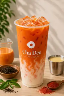 Latte Thái Ðỏ - Red Thái latte - 39.000 ₫ tại Cha Dee - Trà Thái & Trà Trái Cây Nhiệt Đới - Nguyễn Đình Chiểu