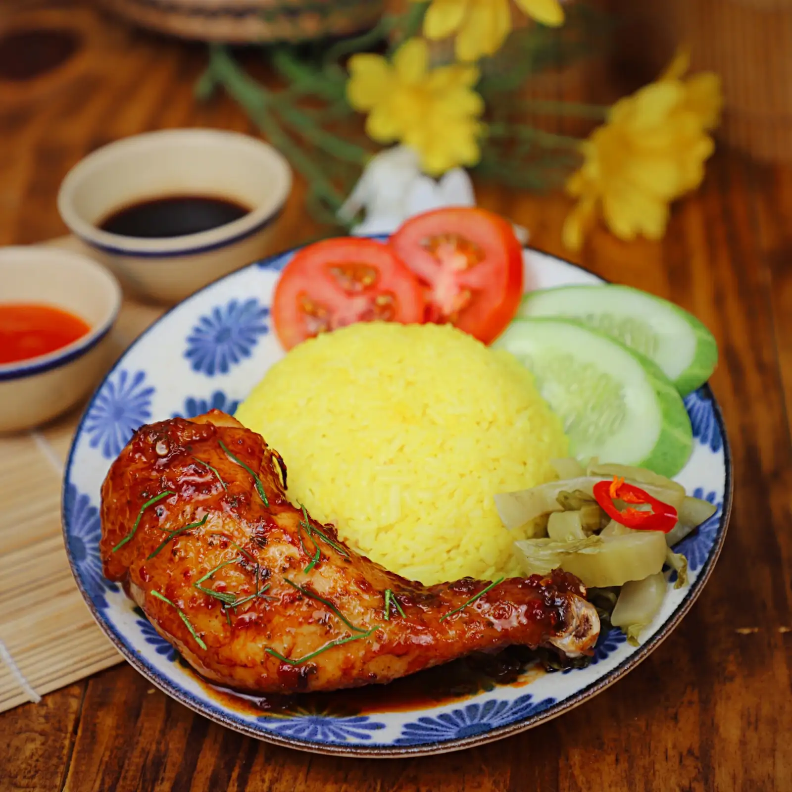 Cơm Gà Xốt Lá Chanh (Đùi Tỏi/Má Đùi) - 58.000 ₫ tại Cơm Sườn Cooky - Cơm Sườn, Ba Rọi Xốt - Nguyễn Thị Minh Khai