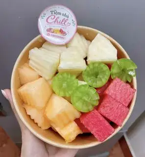 Hình ảnh Hộp dưa hấu + lê + dưa vàng + nho ( đỏ/ sữa)