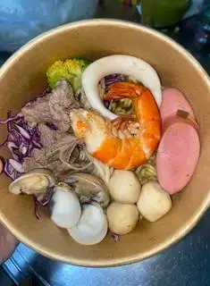 Mì cay hải sản+tặng kèm 1 trà tắc - 73.000 ₫ tại Cô Ba Tiền - Bún Thái, Lẩu Thái & Mì Cay - Cao Lỗ