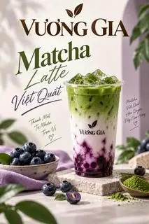 Hình ảnh Matcha latte việt quất (L) 
