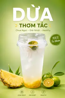 Hình ảnh Dừa Thơm Tắc Tươi (700ml)