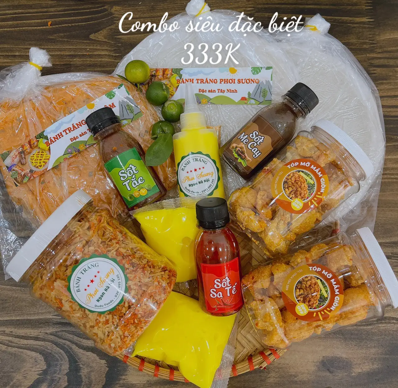 Hình ảnh combo bánh tráng siêu đặc biệt 