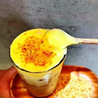 Hình ảnh Sữa Tươi Trân Châu Đường Đen Kem Trứng Dừa Nướng