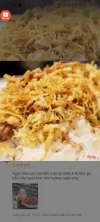 Hình ảnh  xôi chà bông hành phi