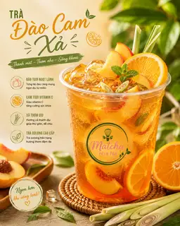 Hình ảnh Trà đào cam xả 