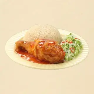 Hình ảnh Cơm Gà Sốt Chua Ngọt