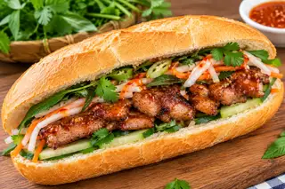 Hình ảnh Bánh mì thịt nướng