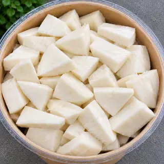 Hình ảnh củ sắn gọt sẵn