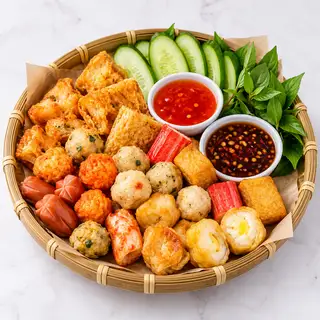 Hình ảnh Mẹt cá viên chiên nhỏ
