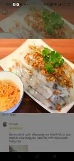 Bánh cuốn lớn - 45.000 ₫ tại Bánh Cuốn Thành Công - Lê Văn Lương