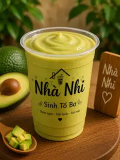 Sinh tố bơ - 39.000 ₫ tại Sinh Tố, Nước Ép & Trái Cây Tươi Nhà Nhi - Nguyễn Văn Linh