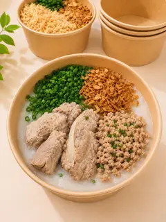 Hình ảnh Cháo Sườn Sụn Thịt Băm