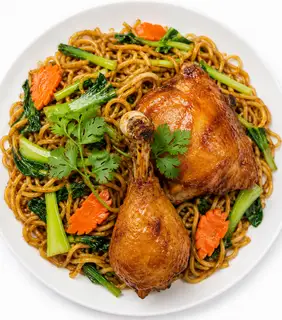 Hình ảnh Mì gà chiên