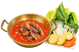 Hình ảnh Combo lẩu dẻ sườn bò