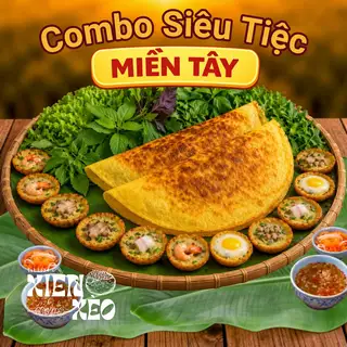 Combo 1 Bánh Xèo + 10 Bánh Khọt (Nhân tự chọn) - 178.000 ₫ tại Xiên Xèo - Bánh Xèo & Bánh Khọt Rau Rừng Miền Tây - Lê Văn Lương