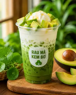 Hình ảnh Rau má bơ kem tuyết