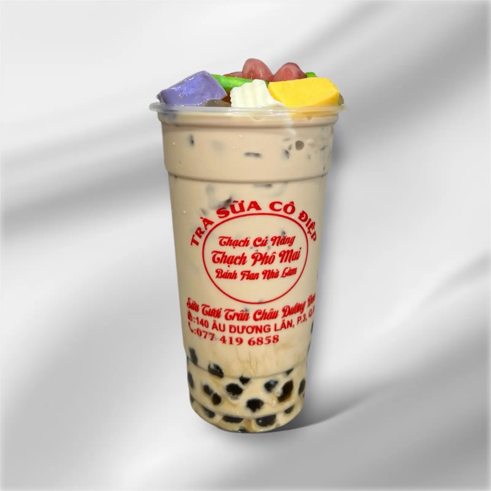 Trà sữa full topping - 31.000 ₫ tại Trà Sữa Cô Điệp - Thạch Nhà Làm - Âu Dương Lân