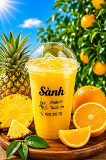 Hình ảnh Nước ép cam dứa(500ml)