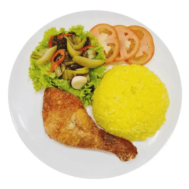 Cơm gà sốt me nhỏ (Má đùi) - 45.000 ₫ tại Cơm Gà Xối Mỡ Tâm Ký 5