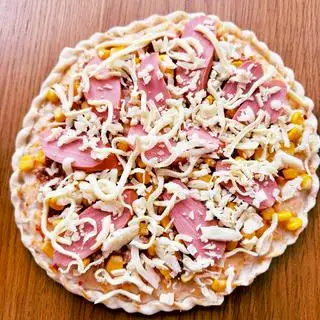 Hình ảnh pizza xuc xich