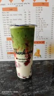 Hình ảnh Matcha latte việt quất