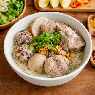 Hình ảnh bún mọc suờn chả