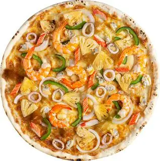 P1 - pizza hải sản cao cấp đế dày xốp - 124.000 ₫ tại 3 Râu - Gà Rán, Pizza & Trà Sữa - Bà Hạt