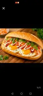 Bánh mì ốp la - 35.000 ₫ tại Bún Thịt Nướng - Vạn Kiếp