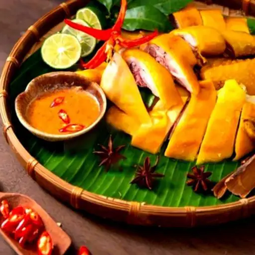 Hình ảnh 1 con gà ủ muối - coca -Tặng nước chấm thần thánh