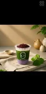 Hình ảnh Rau Má Khoai Môn Kem Sữa mix Đậu Đỏ