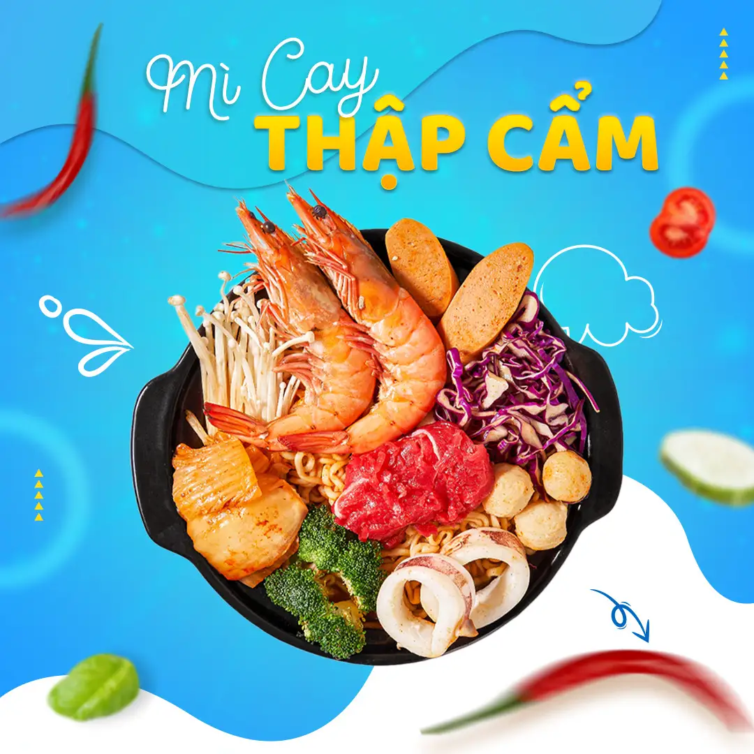 Mì Cay Thập Cẩm - 75.985 ₫ tại Mì Cay Trái Ớt - Tô Ngọc Vân