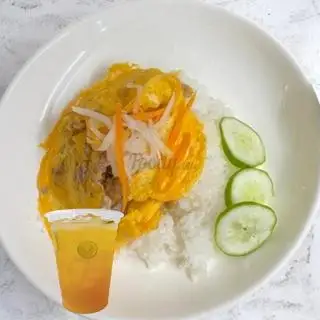 cơm trứng chiên thịt bằm + trà tắc  - 50.000 ₫ tại Ái Vy - Cơm Chiên, Cơm Văn Phòng & Ăn Vặt - Đỗ Ngọc Thạnh