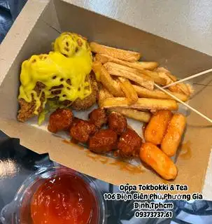 Combo Gà Mix Mix Vui Nhộn - 115.000 ₫ tại Oppa Tokbokki & Tea - Trà Sữa, Bánh Gạo & Gà Rán Hàn Quốc - Điện Biên Phủ