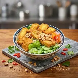Hình ảnh [FULL ĐẬU HŨ] Bún đậu hũ nước tương