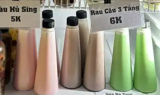 Hình ảnh Sữa bò tươi vị sâm dứa, cacao, dâu