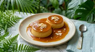 Bánh flan sữa tươi - 25.000 ₫ tại Tiệm Mầm Ơi - Sinh Tố, Nước Ép & Trái Cây Cắt Sẵn - Phan Đình Phùng