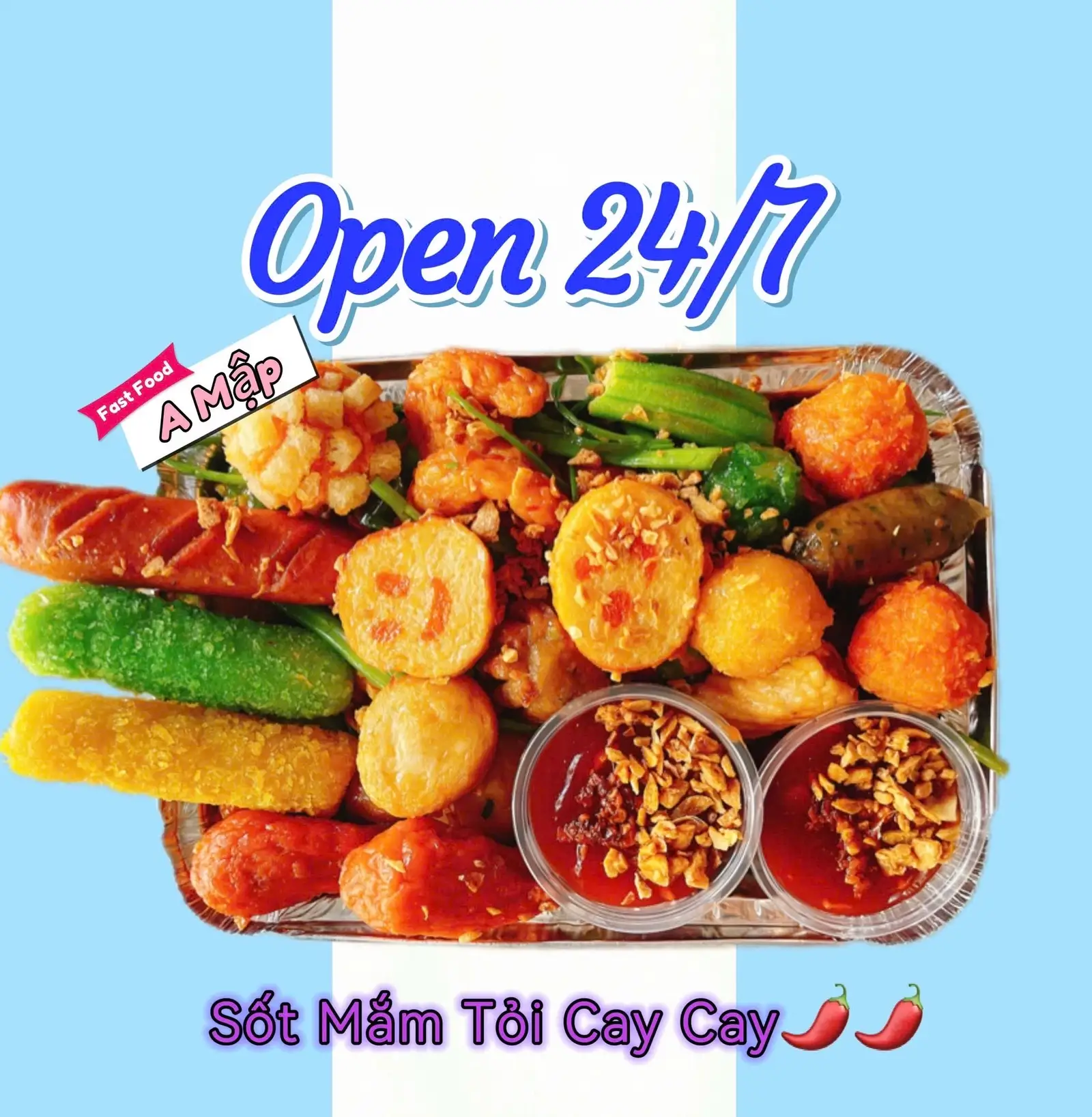 Combo Cá Viên Chiên Vừa Sốt Mắm Tỏi - 180.000 ₫ tại Ăn Vặt - Cá Viên Chiên Anh Mập - Nguyễn Văn Thương