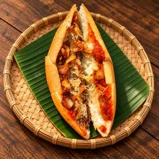 Hình ảnh Bánh Mì Pate Ruốc Hành Phi