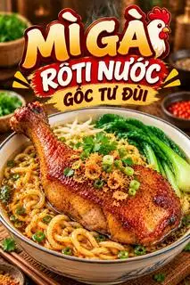 Hình ảnh Mì Gà Rôti Nước - Gốc Tư Đùi