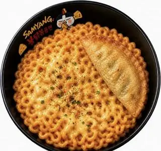 Hình ảnh Mì Samyang gà phô mai + mandu hải sản