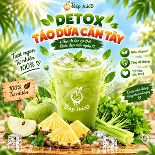 Hình ảnh Detox  Táo Dứa Cần Tây  ( Cốc 700ml )