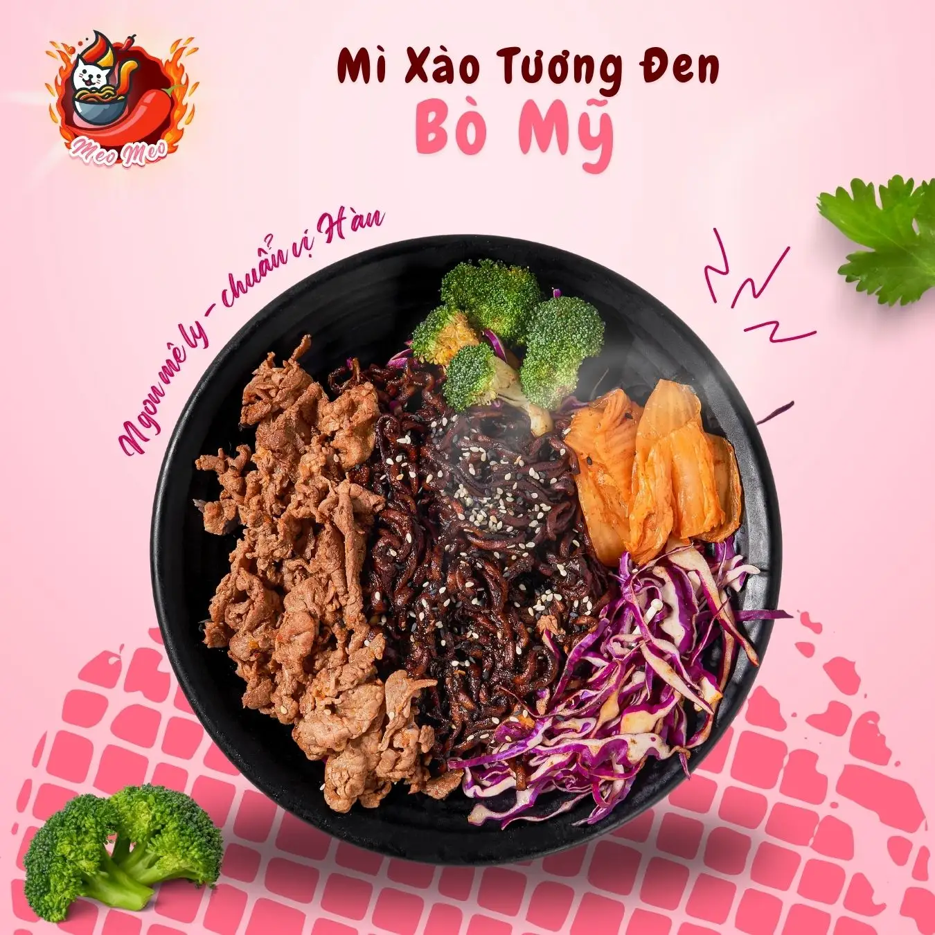 Hình ảnh Mì xào tương đen Bò Mỹ