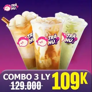 COMBO MIX: 3 LY BEST SELLER - 109.000 ₫ tại Trà Hú - Trà Sữa Đậm Hú Hồn - Trần Quốc Toản