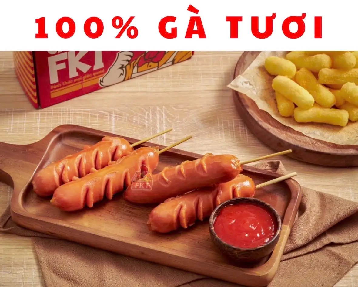 XÚC XÍCH ĐỨC (1 cây) - 16.000 ₫ tại Gà Rán FKT - Bùi Đình Tuý