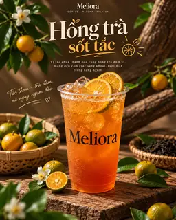 Hình ảnh Hồng trà sốt tắc