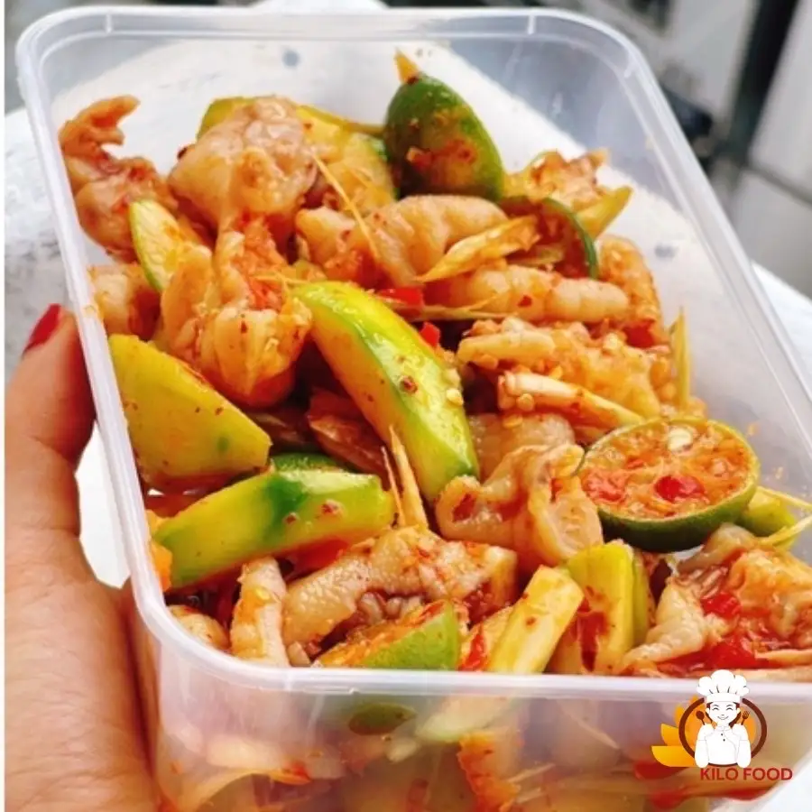 Hình ảnh Chân Gà Sốt Thái Size Lớn