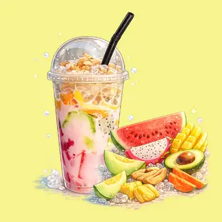Hình ảnh Mix trái cây 600ml (từ Bình Định)