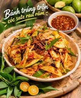 Hình ảnh tré trộn bánh tráng